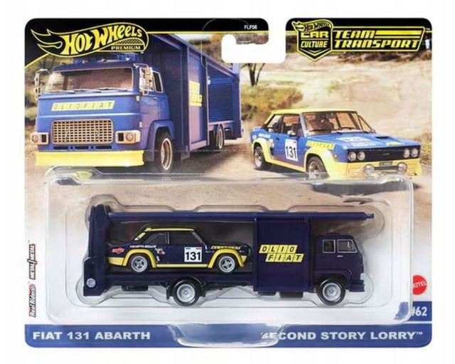 Mattel Hot Wheels Team Transport FIAT 131 ABARTH & SECOND STORY LORRY