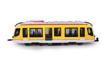 Kovová električka žltá 20 cm (2)