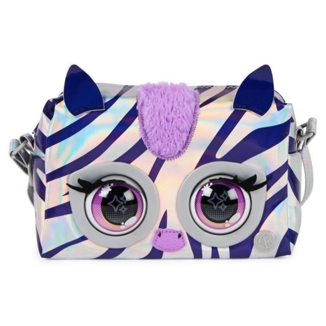 Spin Master PURSE PETS Interaktívna kabelka metalická zebra