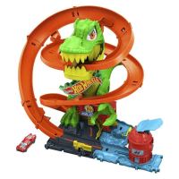 Mattel Hot Wheels® T-Rex útočí na hasičskú stanicu, JBM73