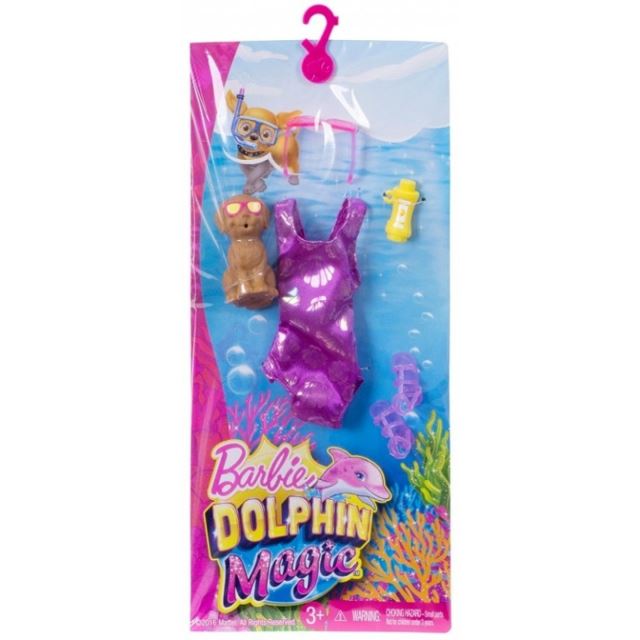 Barbie Magický delfín, doplňky Plavky a sandálky, Mattel FBD85