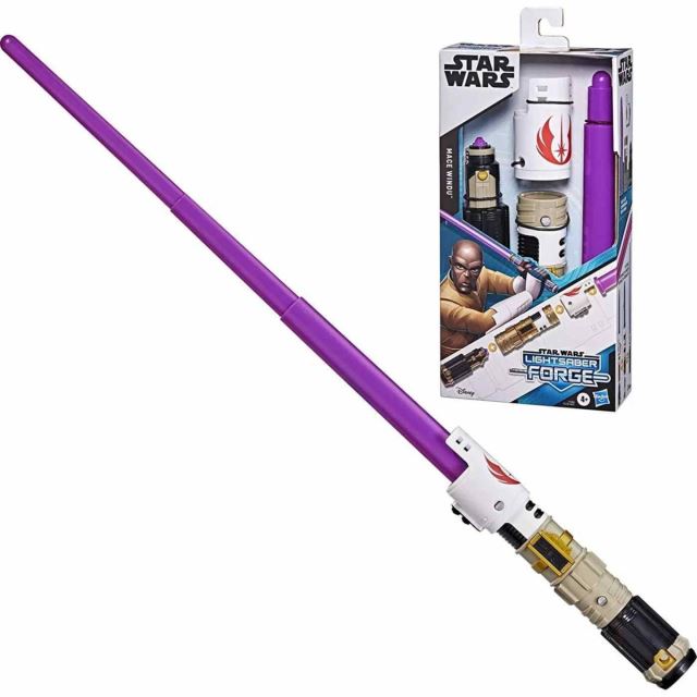 Hasbro Star Wars Rozšíriteľný svetelný meč MACE WINDU