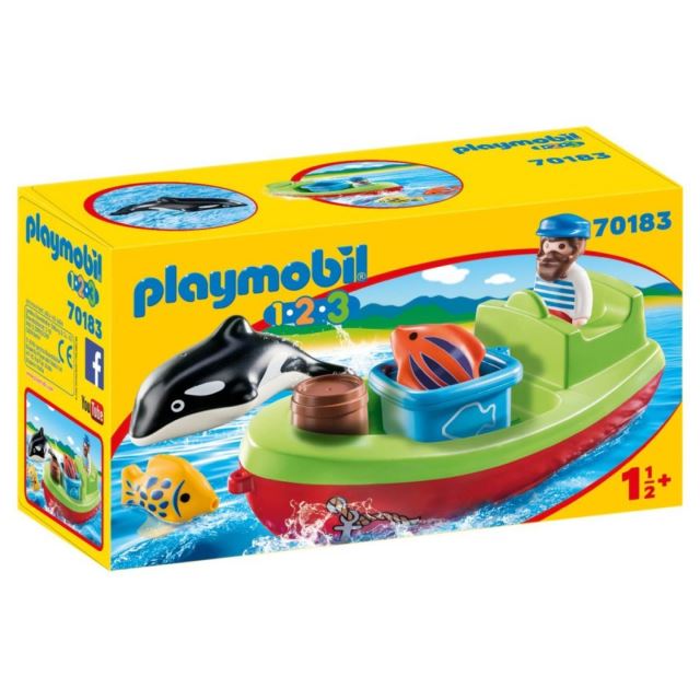 Playmobil 70183 Rybářská loďka (1.2.3)