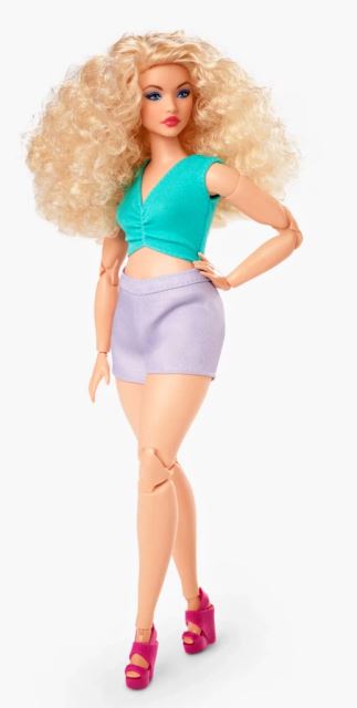 Mattel Barbie Signature LOOKS Blondínka vo fialových šortkách, HJW83