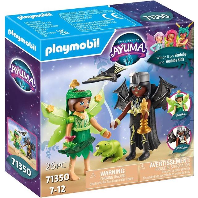 Playmobil Ayuma 71350 Forest Fairy & Bat Fairy s tajomnými zvieratami