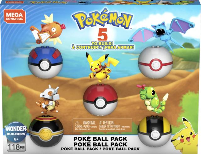 Mega Construx Pokémon Poké Ball Pack 118 dielikov, Mattel GHP85