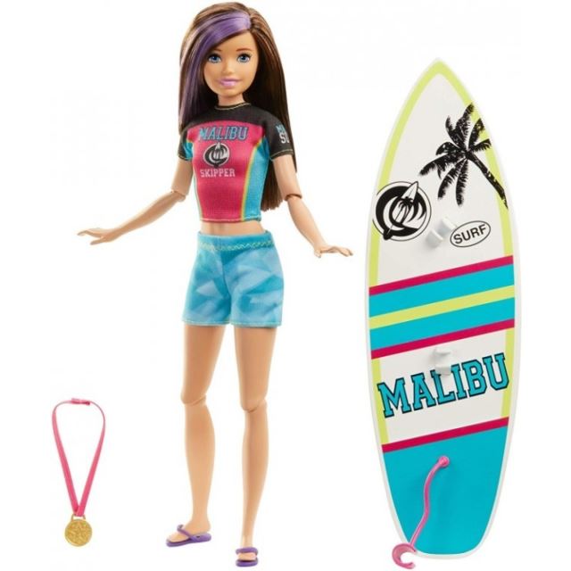 Barbie sportování Surfařka, Mattel GHK36