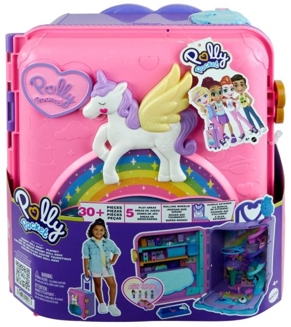 Mattel Polly Pocket Kufor na kolieskach jednorožec, HKV43