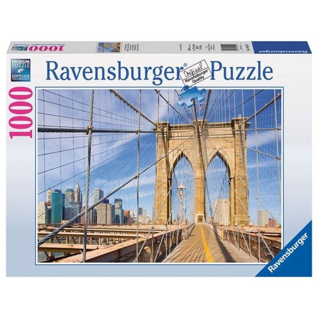 Puzzle Pohled z Brooklynského mostu 1000d. Ravensburger
