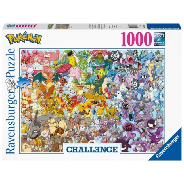 Ravensburger 15166 Challenge Puzzle Pokémon 1000 dielikov