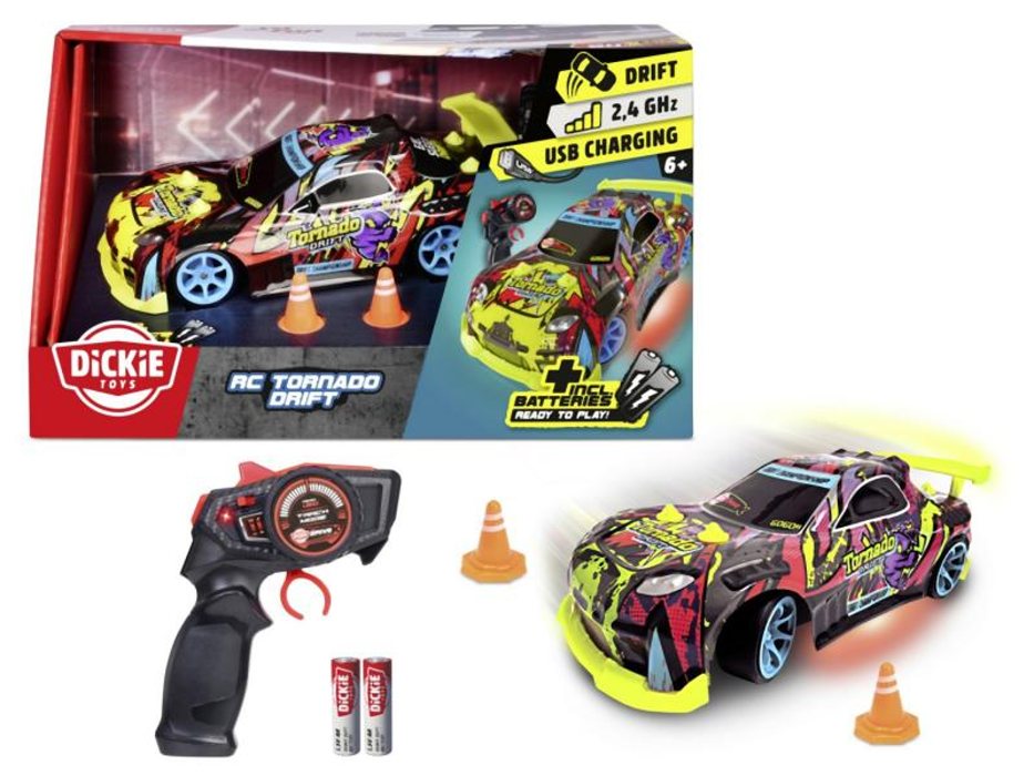 Dickie rc tornado drift 1:24, 22 cm, 2kan