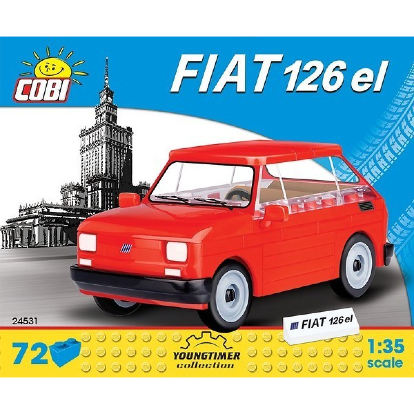 Cobi 24531 youngtimer – fiat 126p (maluch) 1:35