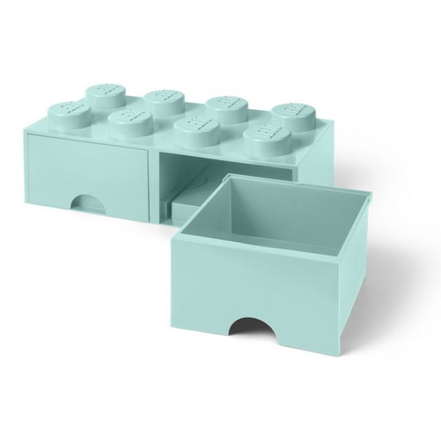 LEGO® Úložný box 250x502x181 se šuplíky aqua