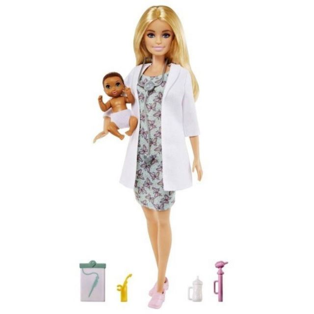 Mattel Barbie První povolání Doktorka s miminkem