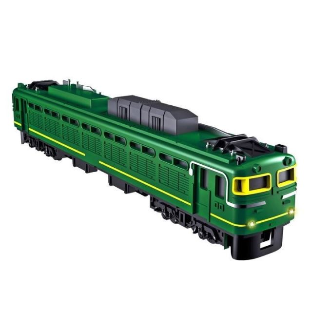 Vlak kovový model zelený