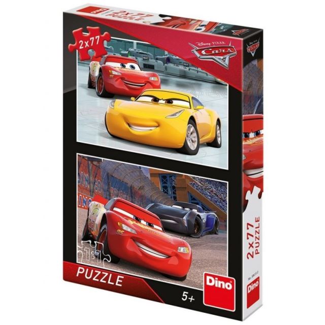 Puzzle WD Cars 3 Závodníci 2x77d. Dino