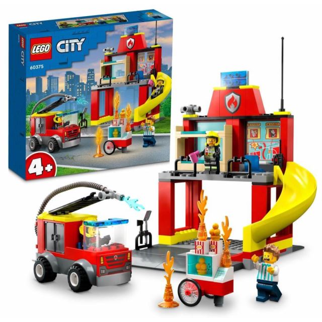 LEGO® CITY 60375 Hasičská stanica a auto hasičov