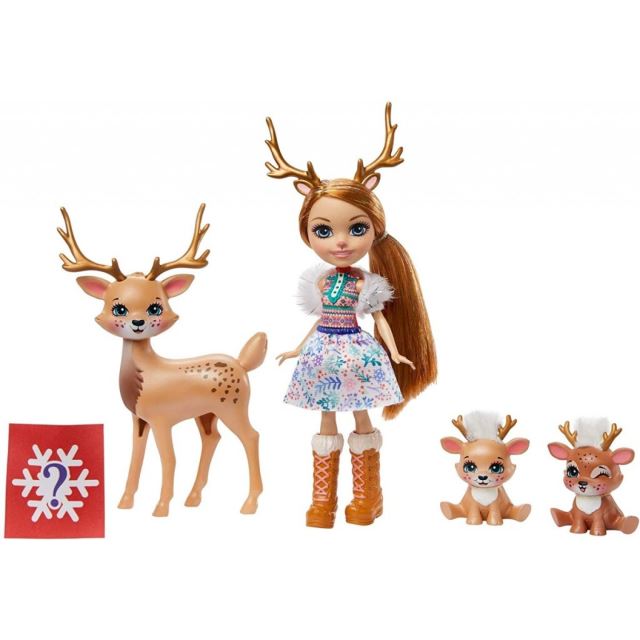 ENCHANTIMALS Rodinka Rainey Reindeer s jelínky, Mattel GNP17