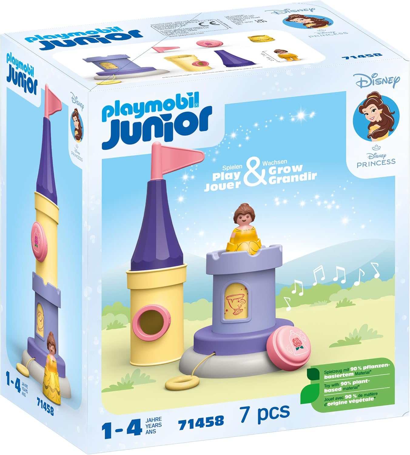 Playmobil 71458 junior & disney: krásčina hrací věž s melodií