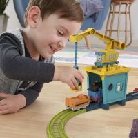 Tomáš a priatelia Vláčikový set so žeriavom a motorovou mašinkou, Mattel HDY58 (9)