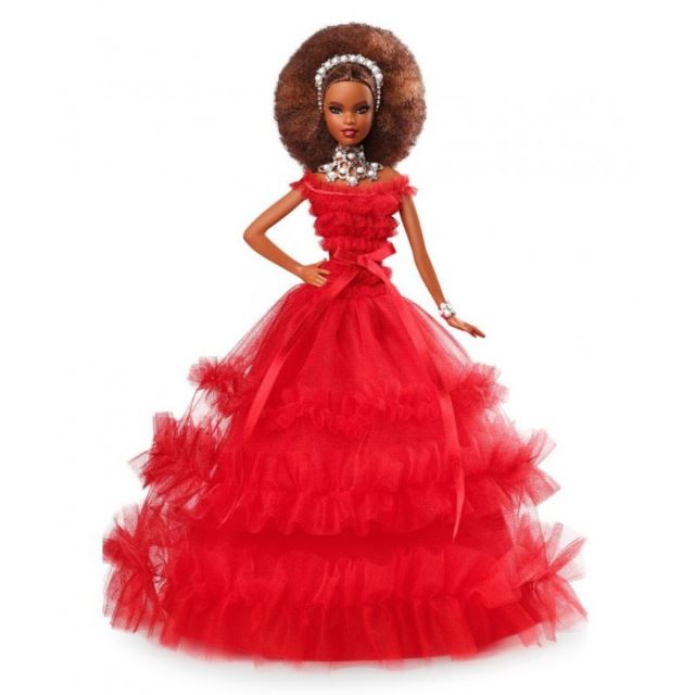 Barbie Sběratelská Holliday 2018 Afro účes, Mattel FRN70