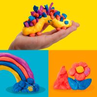 HASBRO Play-Doh 4ks téglikov metalickej farby, G1737 (6)