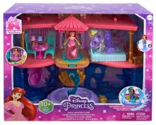 Mattel Disney Princess Malá bábika Ariel a kráľovský zámok, HLW95 (1)