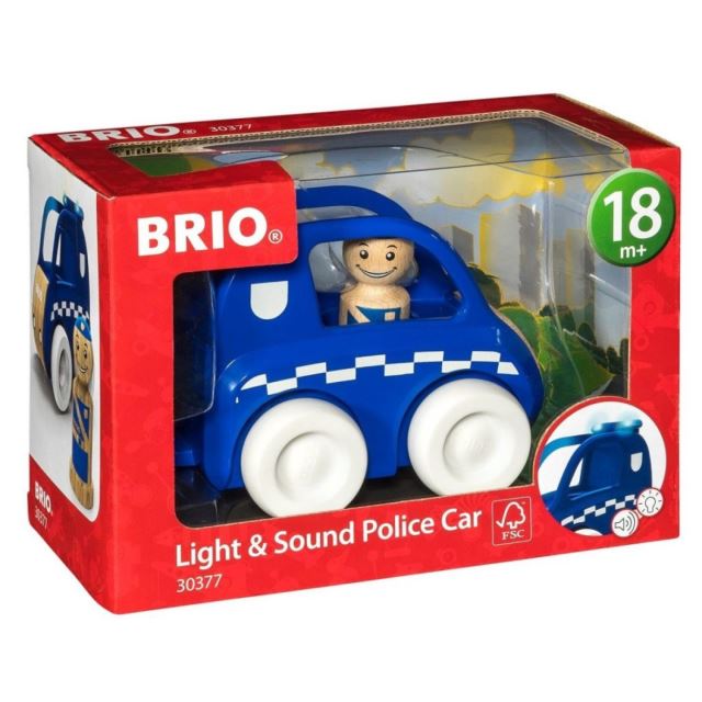BRIO 30377 Svítící a zvukové policejní auto