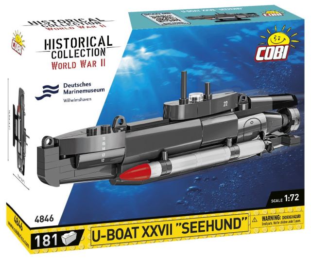Cobi 4846 Německá ponorka U-boat XXVII Seehund