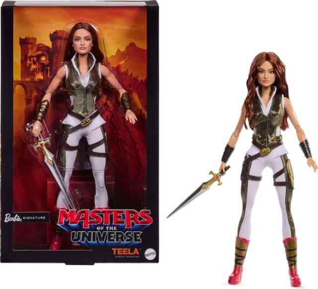 Teela, kapitánka královské stráže, se připojuje ke kolekci Barbie Signature, aby bránila palác Eternos! 