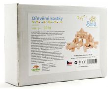 Kocky drevené prírodné 50ks v krabičke (1)