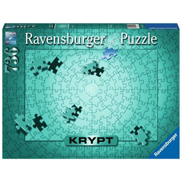 Ravensburger 17151 Krypt Puzzle Metalická mätová 736 dielikov
