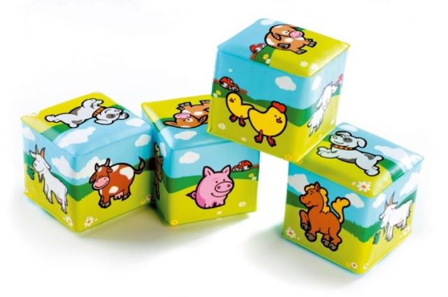 Kocka Moje prvé zvieratká 7x7cm 4ks