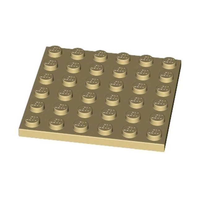 LEGO 3958 Podložka 6x6 Béžová