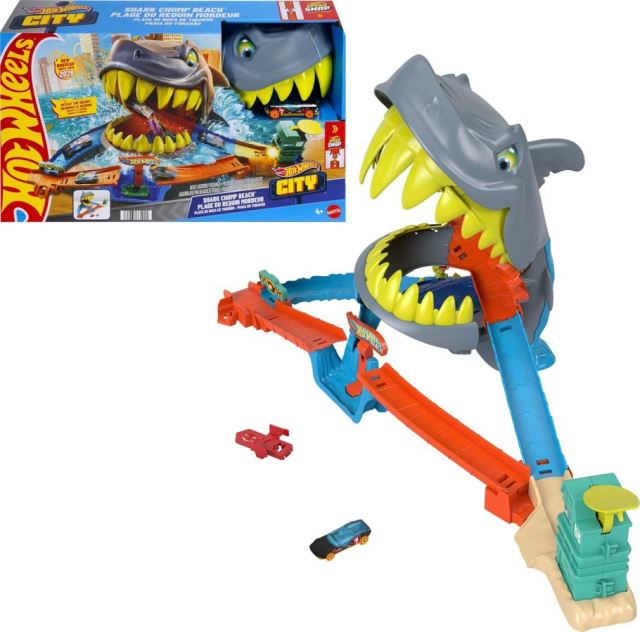 Mattel Hot Wheels CITY SHARK CHOMP BEACH, JHL96