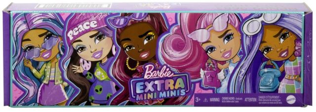 Mattel Barbie® Extra minis™ sada 5 bábik, HPN09