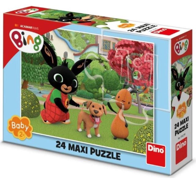 Dino Puzzle Bing so psíkom maxi 24 dielikov