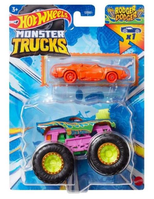 Hot Wheels® Monster Trucks s angličákom RODGER DODGER, Mattel HWN37