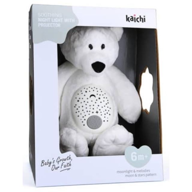 Kaichi Plyšový medvedík na zaspávanie so svetlom a hudbou