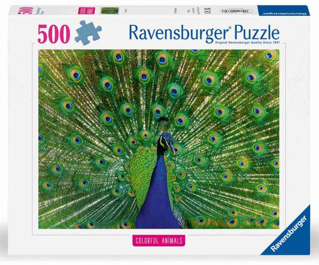 Ravensburger 01332 Puzzle Páv 500 dielikov