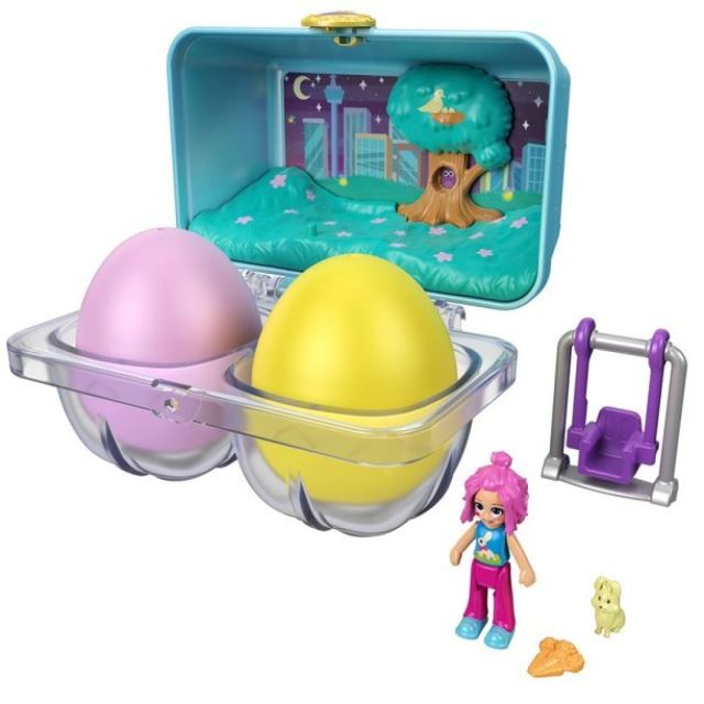 Polly Pocket Veľkonočný box s vajíčkami s prekvapením, Mattel GVM17