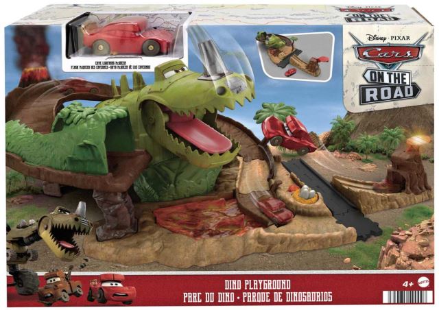 Mattel Hot Wheels Cars Dinopark + Blesk McQueen