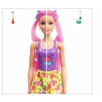Barbie COLOR REVEAL Glitter! Vlasová stylizace růžová, Mattel HBG39 (3)