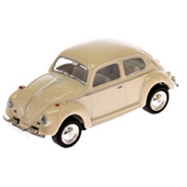 Kovový mini model Volkswagen Beetle 1967, béžový
