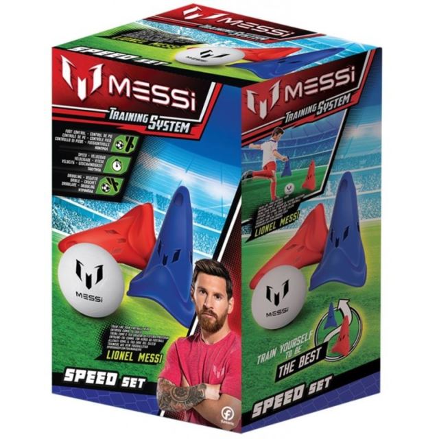 Messi Trénovací sada: Míč, pumpička, kužely, Beluga 50813