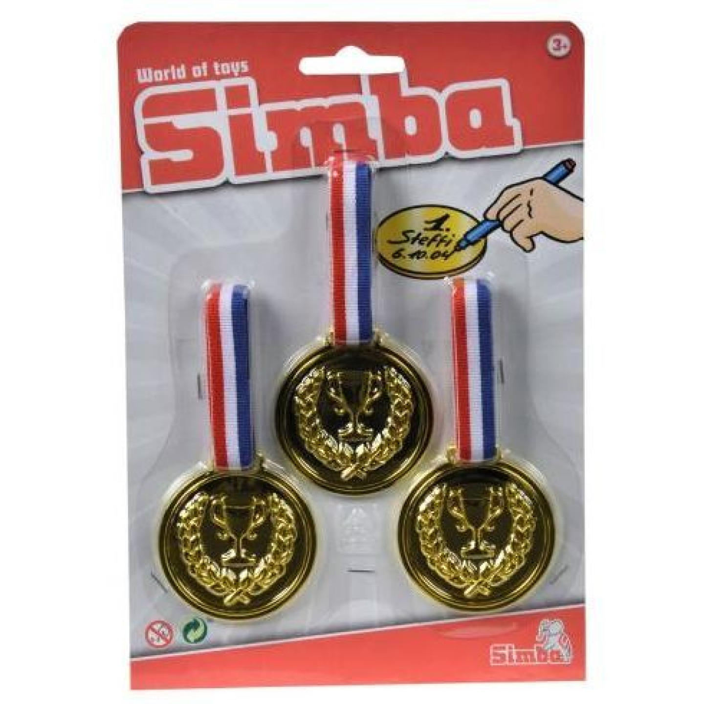 Simba medaile zlaté 3ks