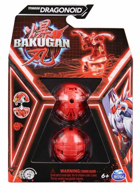 Bakugan Základné Bakugan S6 DRAGONOID RED