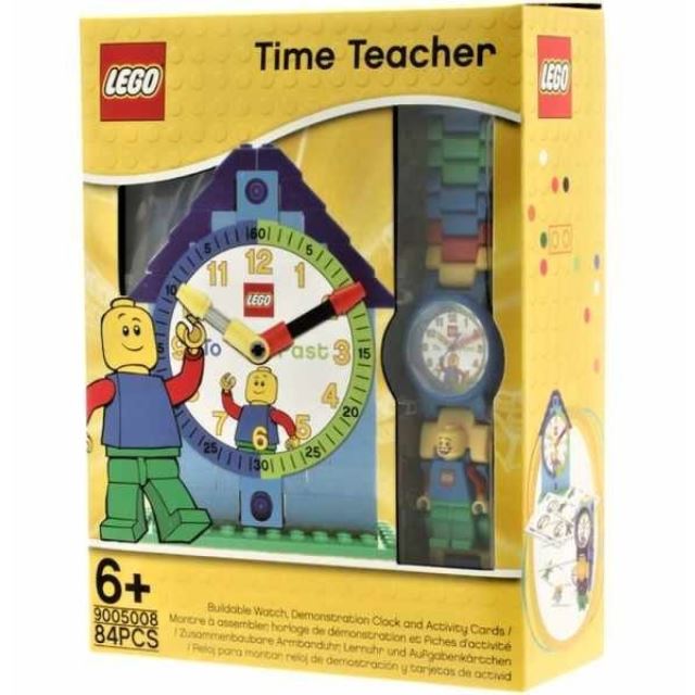 LEGO Time Teacher výuková stavebnice hodin + hodinky modré