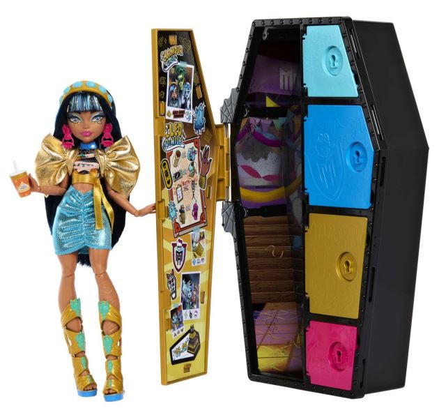 Mattel Monster High Skulltimate Secrets Cleo De Nile se šatní skříňkou HKY63