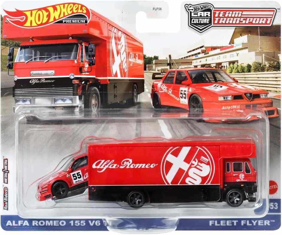 Mattel hot wheels team transport alfa romeo 155 v6 a fleet flyer